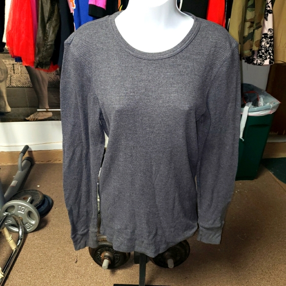Medium Grey Long Sleeve Thermal Shirt 